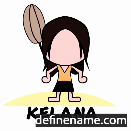 cartoon of the name Kelana