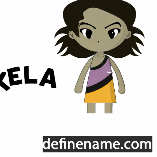 cartoon of the name Kelea