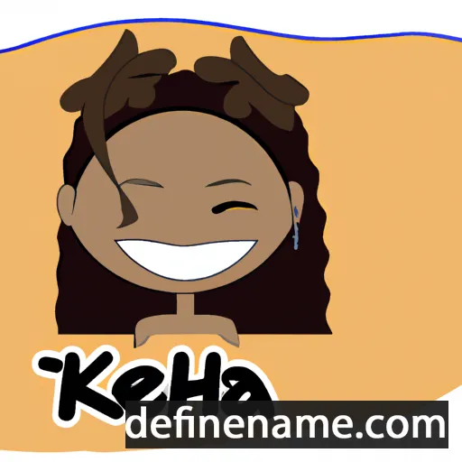 cartoon of the name Keleah