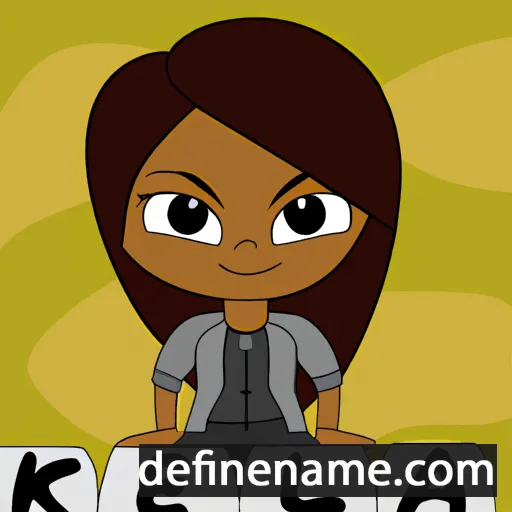 cartoon of the name Kelecia