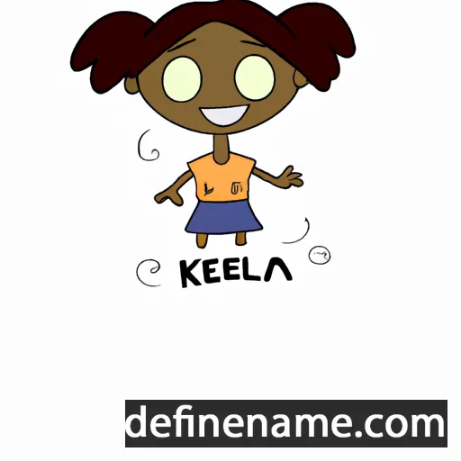 cartoon of the name Keleka