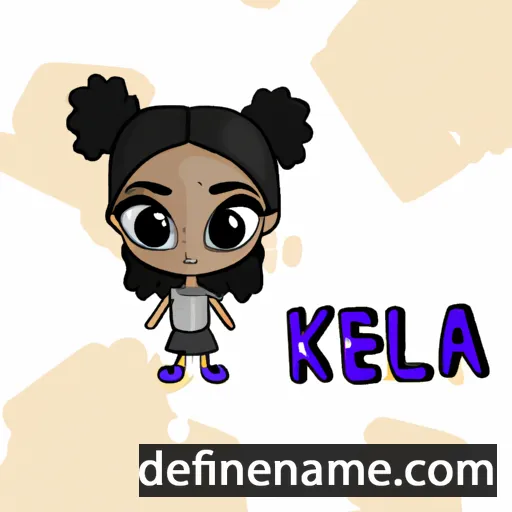 cartoon of the name Kelela