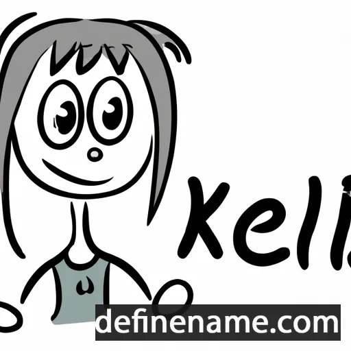 cartoon of the name Keli