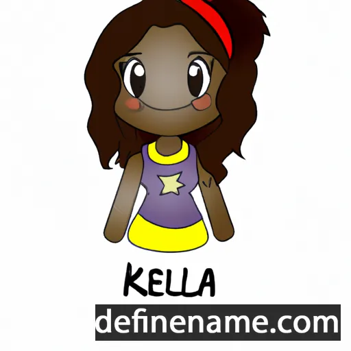 cartoon of the name Kellea