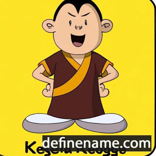 cartoon of the name Kelsang