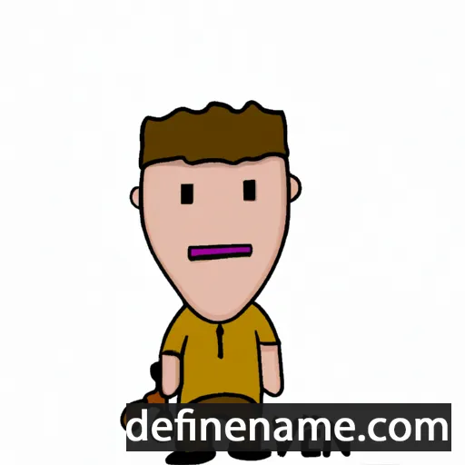 cartoon of the name Kelven