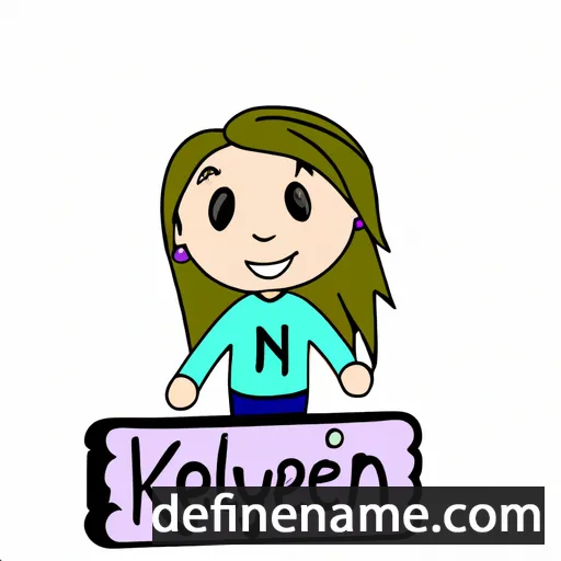 cartoon of the name Kelyn