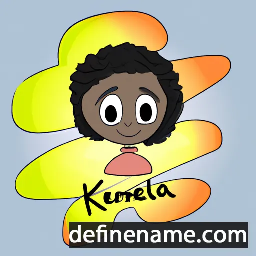 cartoon of the name Kemala