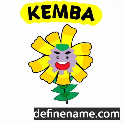 cartoon of the name Kembang