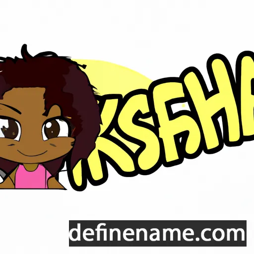 cartoon of the name Kemisha