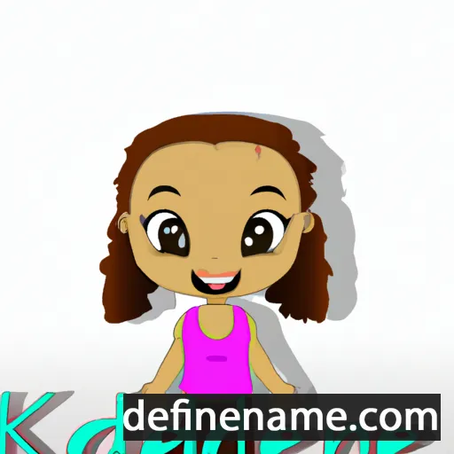 cartoon of the name Kenadee