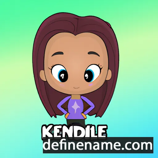 cartoon of the name Kenadie