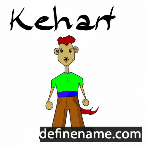 cartoon of the name Kenath