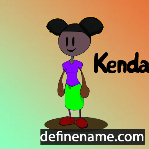 cartoon of the name Kenda