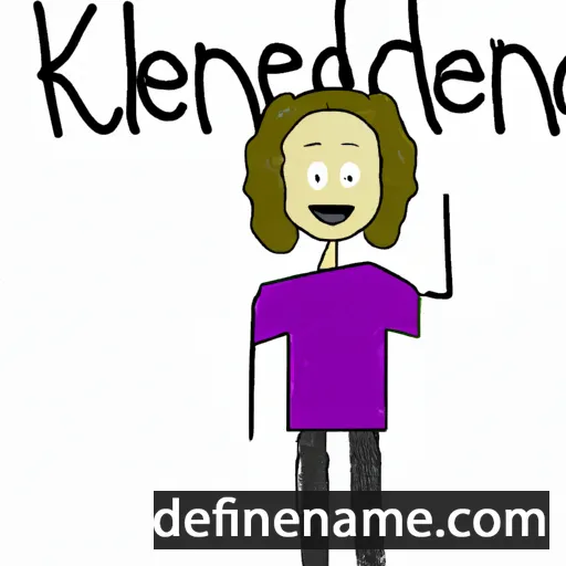 cartoon of the name Kendahl