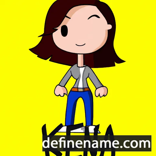 cartoon of the name Kenea