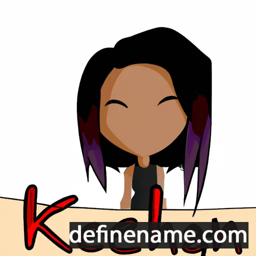 cartoon of the name Keneah