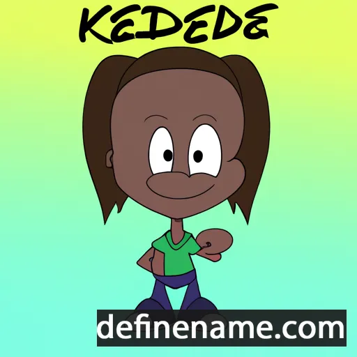 cartoon of the name Kenedee