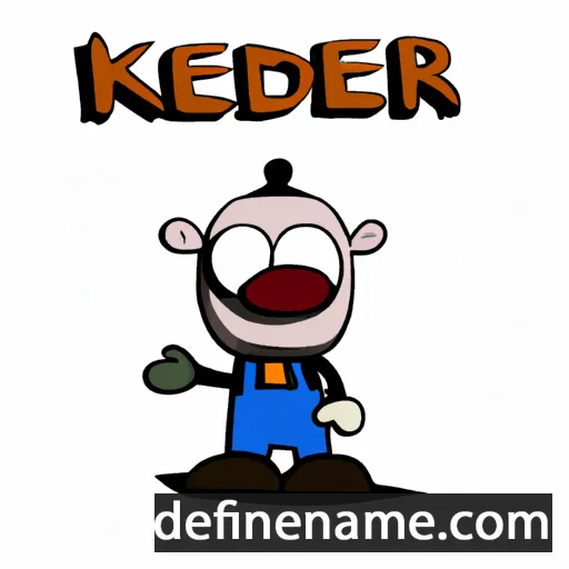 cartoon of the name Keneder