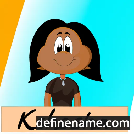 cartoon of the name Kenesha