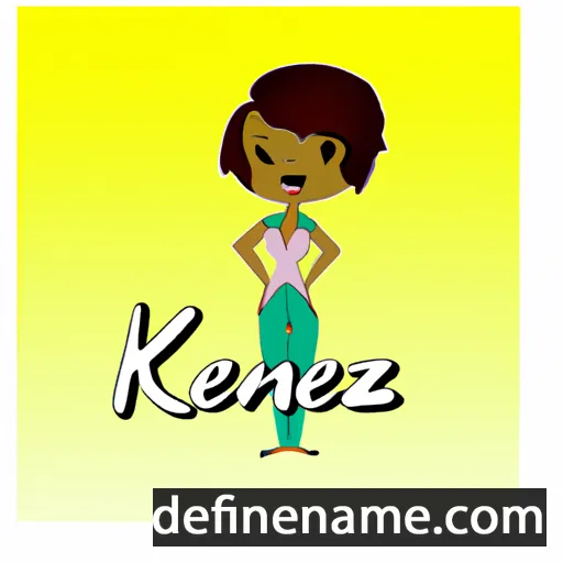 cartoon of the name Kenizé