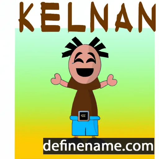 cartoon of the name Kenlani