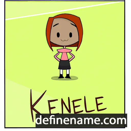 cartoon of the name Kenlee