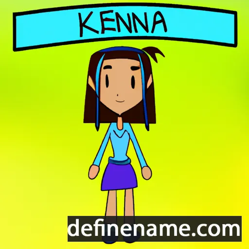 cartoon of the name Kenna