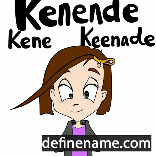 cartoon of the name Kennadee