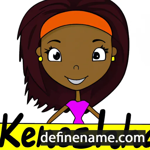 cartoon of the name Kenniesha