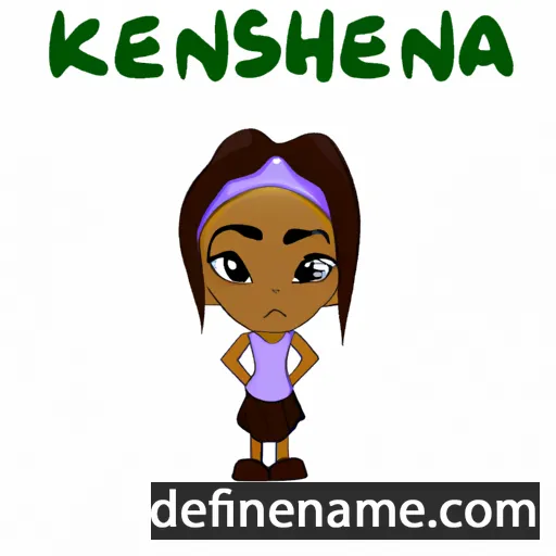 cartoon of the name Kennisha