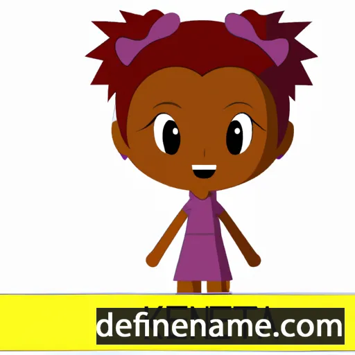 cartoon of the name Kennita