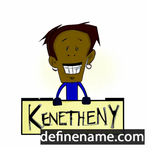 cartoon of the name Kennyth