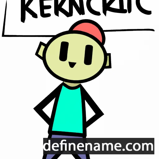 cartoon of the name Kenric