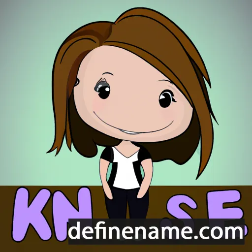 cartoon of the name Kensie