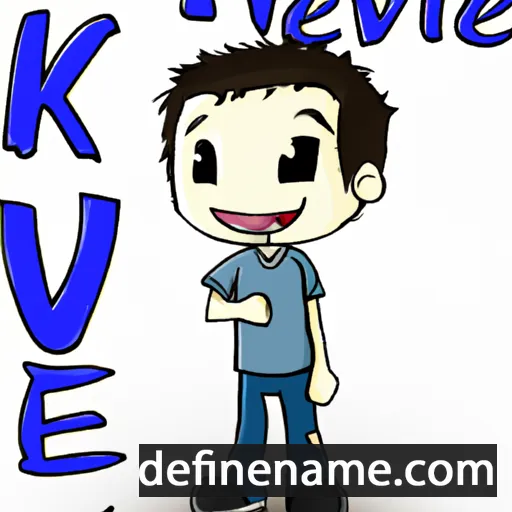 cartoon of the name Kenvie