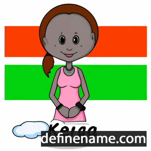 cartoon of the name Kenya