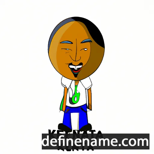 cartoon of the name Kenyatta