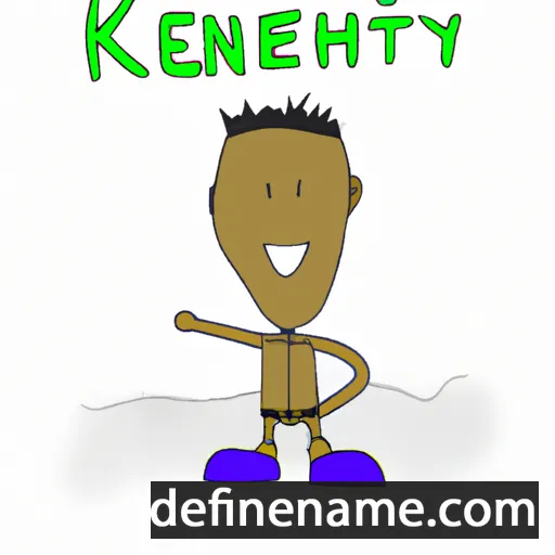 cartoon of the name Kenyth