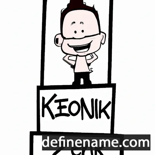 cartoon of the name Kenz