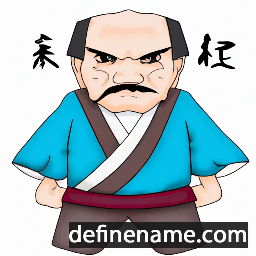 cartoon of the name Kenzaburō