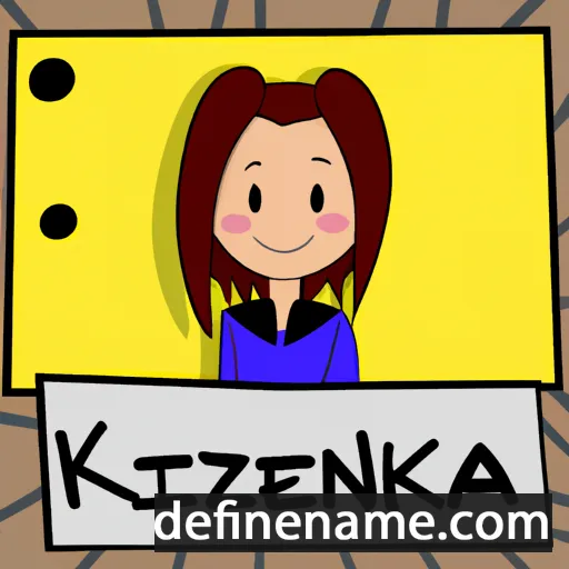 cartoon of the name Kenzia