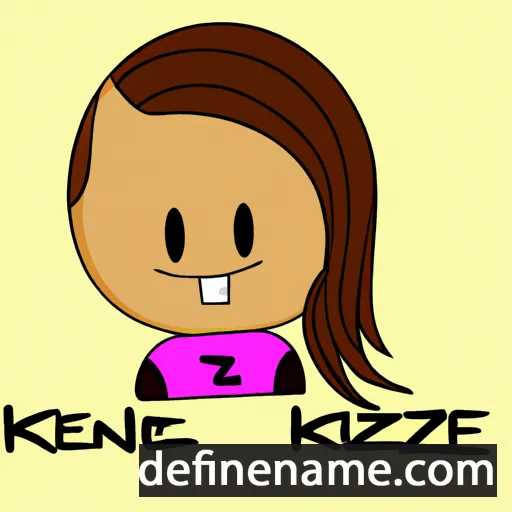 cartoon of the name Kenzlee