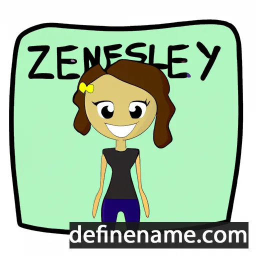 cartoon of the name Kenzley