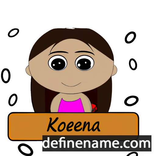 cartoon of the name Keokiana