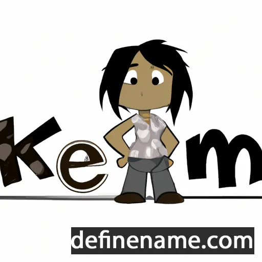 cartoon of the name Keomi