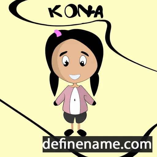 cartoon of the name Keonaona