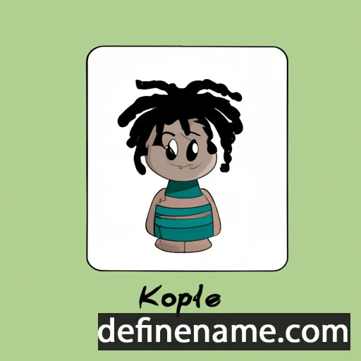 cartoon of the name Keopele