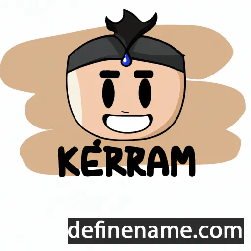 cartoon of the name Keram