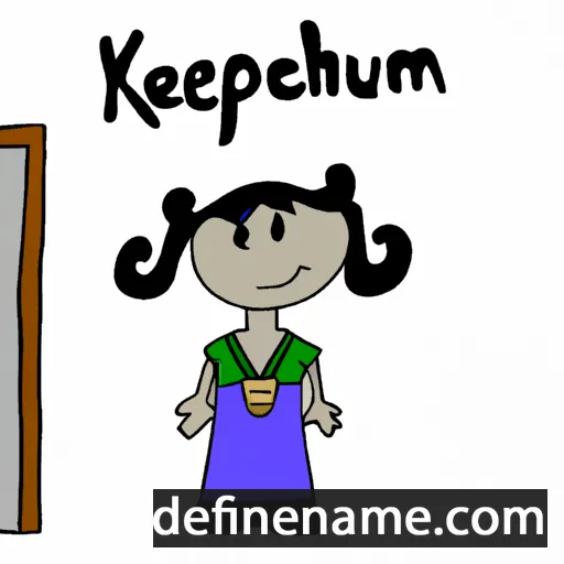 cartoon of the name Kerenhappuch